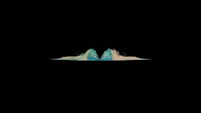 a Stem Bow Ship water waves as Frontv iew