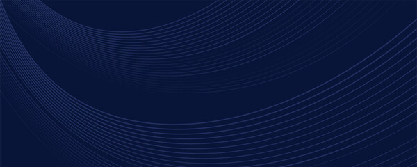Naklejka premium Premium background design with diagonal dark blue lines pattern. Vector horizontal template for digital luxury business banner