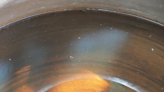 Rainwater in the earthen jar