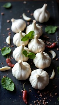 garlic and spices