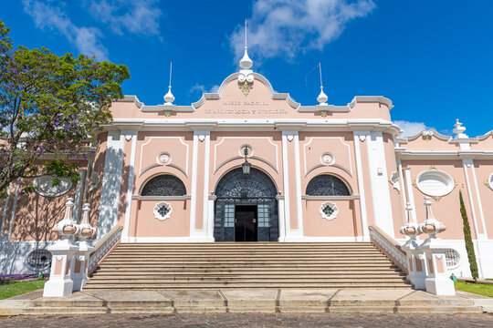Facade of the national museum of archaeology and ethnology, Guatemala City, Guatemala.