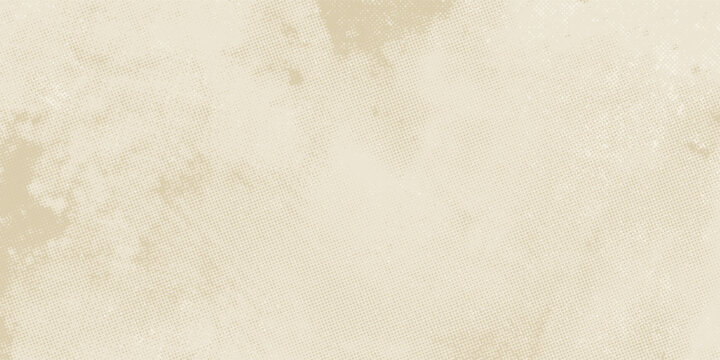 Newspaper with old unreadable text. Vintage grunge blurred paper news texture horizontal background. Textured page. Sepia collage. Front top view.