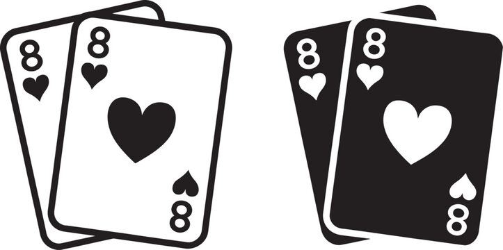 Playing cards icon symbol deck suit poker vector collection with spade, heart, diamond, and club icons for casino branding, gambling themes, board games, gaming applications, digital interfaces, 