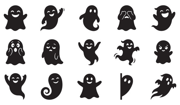 Halloween Silhouette Scary Walking Ghost Monster Collection