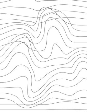 White black color. Linear background. Poligonal line Art .