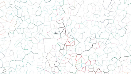 Abstract White Polygon Line Background with Soft Pastel Geometric Pattern. © Liza