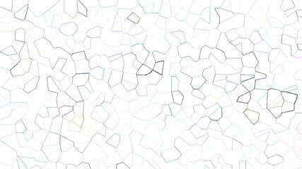 Abstract White Polygon Line Background with Soft Pastel Geometric Pattern. © Liza