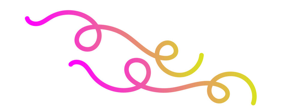 Smooth wavy lines display a vibrant color gradient on a clean white surface