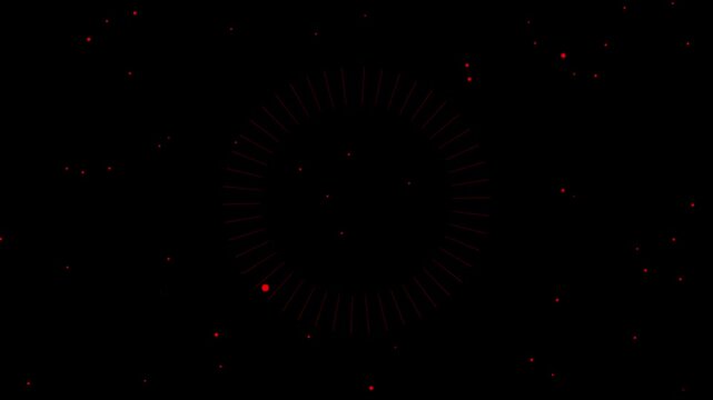 Night starry skies with twinkling and blinking stars seamless loop. Abstract dark 3D animation with glowing stars or particles. Seamless looping video of a beautiful aurora light on starry sky. 4k