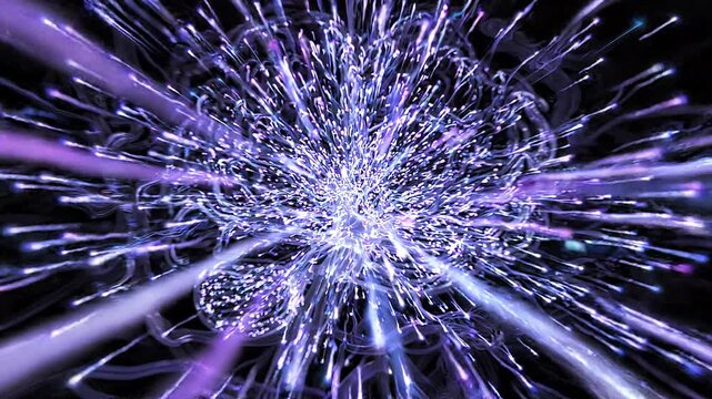 Digital representation of a human brain with glowing neural networks and synaptic connections, symbolizing artificial intelligence, data processing, and cognitive computing