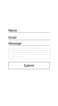 Contact Form Fields with Submit Button