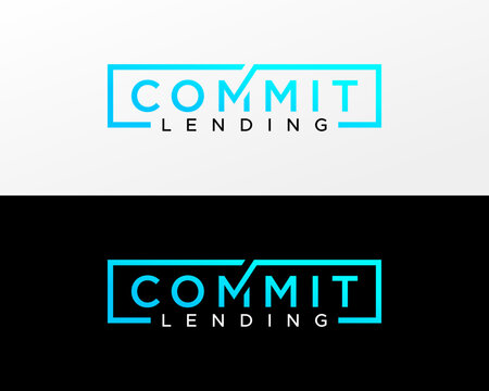 A wordmark logo for a lending company, featuring a modern and geometric design.