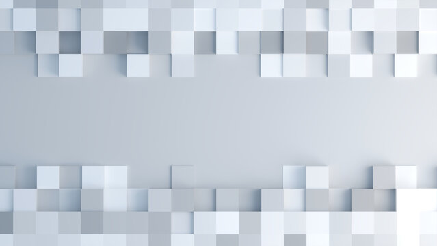 Abstract texture background with squares. 3d illustration