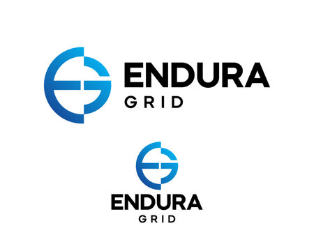 A technology company logo featuring the letters E and G within a circle.

