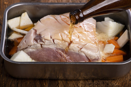 raw pork meat
