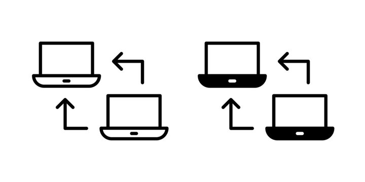 Secure Remote Access Icon for protected remote connectivity secure authentication and network access use in UI UX websites app and system Vector illustration with stroke and fill on a white background