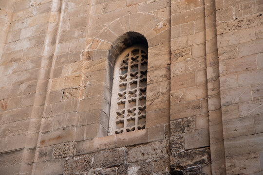 Palermo, Italy; 1st January 2026: The historic San Cataldo church stands with its iconic red domes and ancient stone facade, a testament to Norman architecture