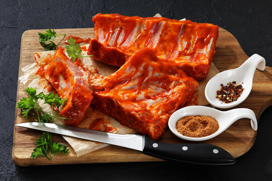 Kansas City Style Sweet and Spicy Pork Spare Ribs