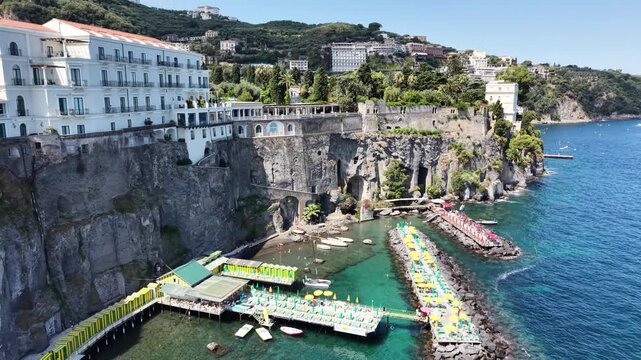 Sorrento coastline, gulf of Naples. Italy