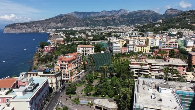 Sorrento coastline, gulf of Naples. Italy