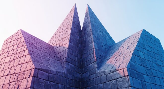 Massive stone bastion wall featuring the pointed geometric angles of a historic military defense structure designed for artillery protection, fortification, bastion, angled