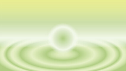 Obraz premium Serene abstract green ripple effect desktop wallpaper vector