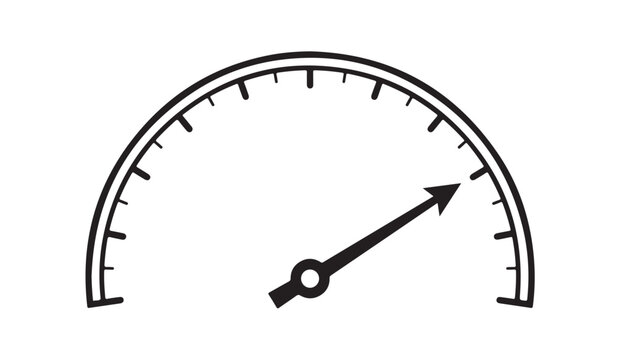Blank speedometer speed meter icon vector template graphic blank speedometer and speed meter mph needle gauge dial panel dashboard