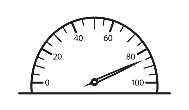 Blank speedometer speed meter icon vector template graphic blank speedometer and speed meter mph needle gauge dial panel dashboard