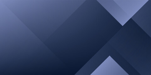 Obraz premium Abstract dark blue corporate geometric background with overlapping diagonal shapes.
