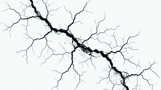 Dried cracked earth with deep fissures and patterns cinematic travel concept for aviation marketing. Ai Generated