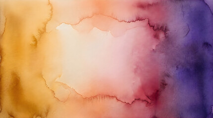 Obraz premium Watercolor gradient texture with warm and cool tones watercolor gradient