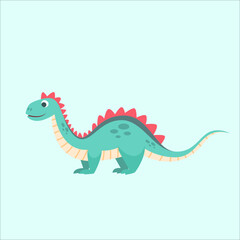 Blue Brontosaurus Dinosaur Character Profile © ibrahim