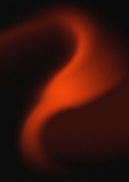 Warm orange light waves flowing through a deep black background, for abstract digital