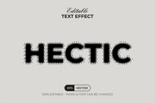 Halftone Editable Pixel Typography Text Effect.