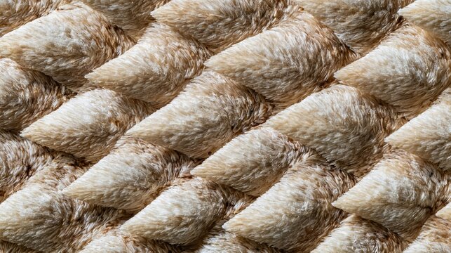 Macro photography of the textured beige scales covering a shark skin surface