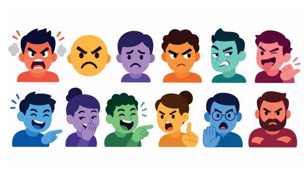 Emotions on various faces.