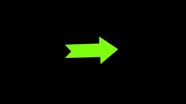 Neon green arrow pointing to the right on black background a bright towards the side against a solid icon direction navigation forward button icon direction navigation forward button