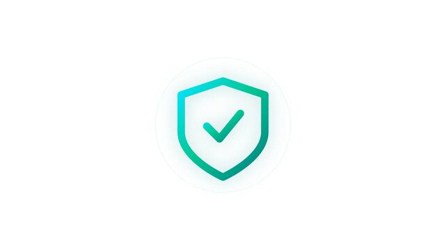 Security shield icon with a green checkmark