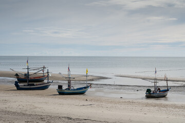Fototapeta premium Boat parking on beach