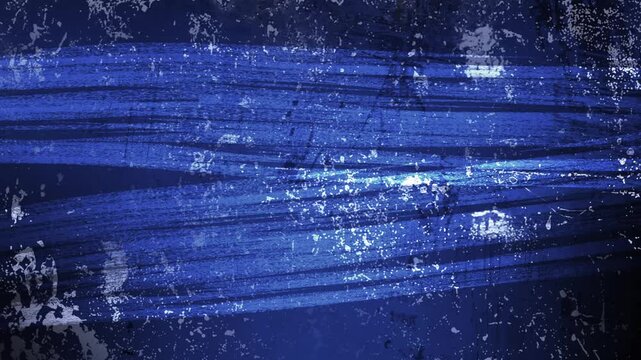Abstract light vintage background with pencil hatching lines on a blue wall with scratches and stains.  Looped background with texture animation.