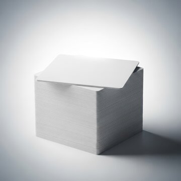 Stack of identical blank learning cards used for memorizing and practice drills. Essential study tool for academic concepts and skills, blank, memorization, cards