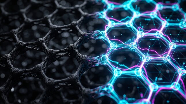 Advanced Material Science Conceptual Graphene Graphene and Digital Data Fusion Nanotechnology and Future Manufacturing.