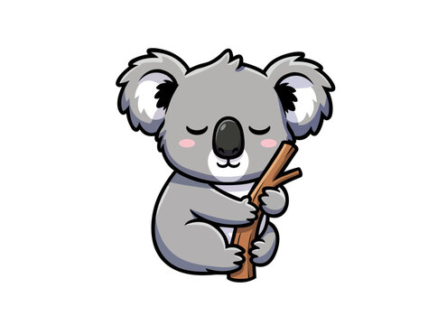 Cartoon Koala Sleeping