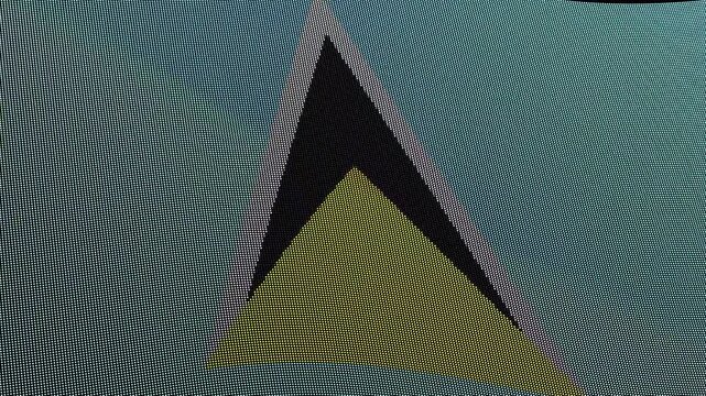 Saint Lucia Flag Digital Particle Waving Seamless Loop Animation on Black Background