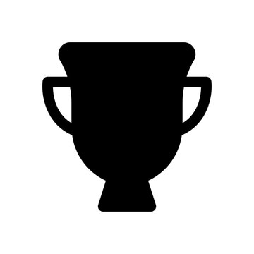 Minimalist Trophy Cup Icon glyph style