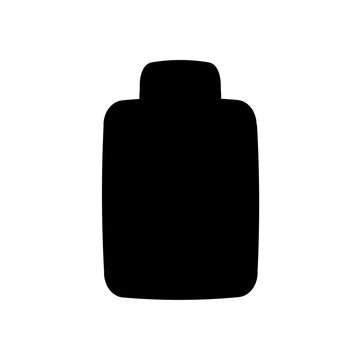 Minimalist battery icon glyph style