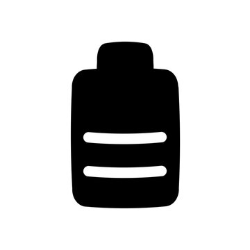 Minimalist battery icon glyph style