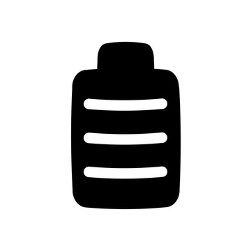 Minimalist battery icon glyph style