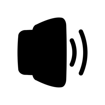 Minimalist black wireless signal icon isolated on white background flat design