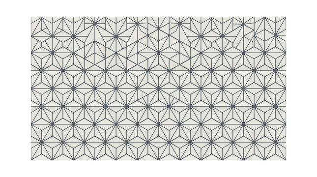 Geometric tessellation pattern with star shapes